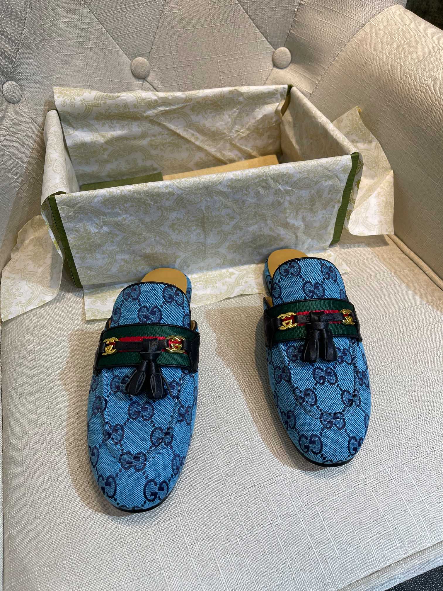 Gucci — Подвеска с кисточками — Тапочки — Мюли — 3