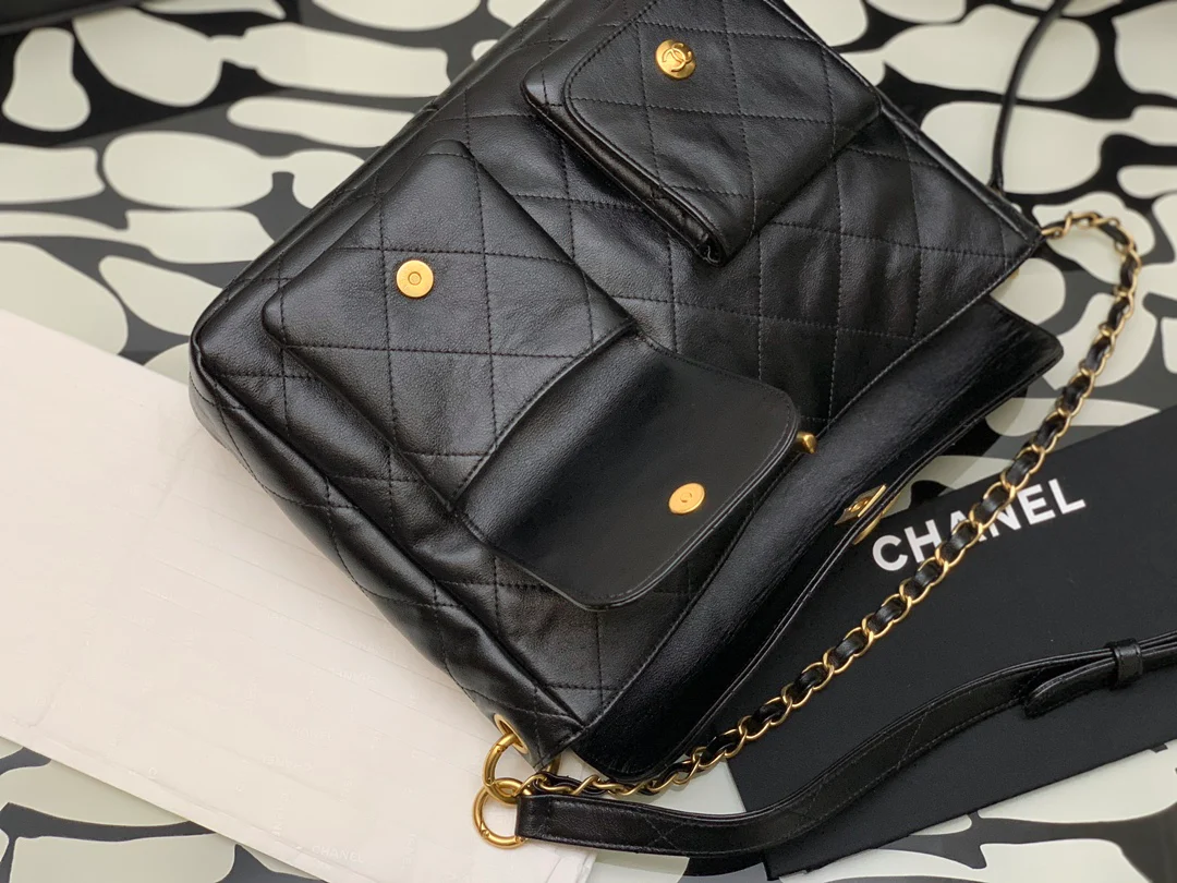 Сумка-мессенджер Chanel Hobo Hippie - черная