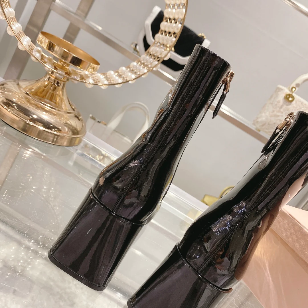 Ботильоны Miu Miu-22 с металлической пряжкой