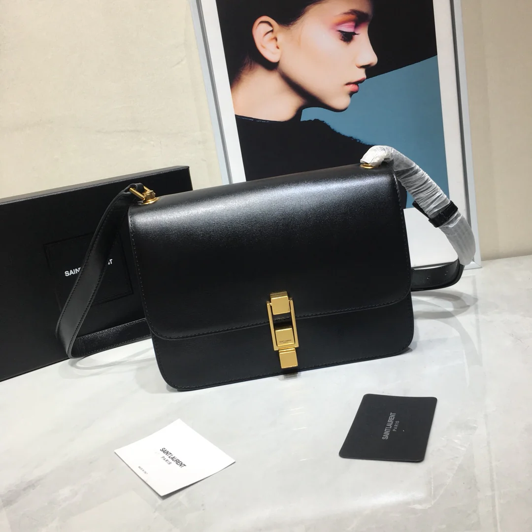 Сумка через плечо YSL Carre из кожи с текстурой ?зубная палочка?