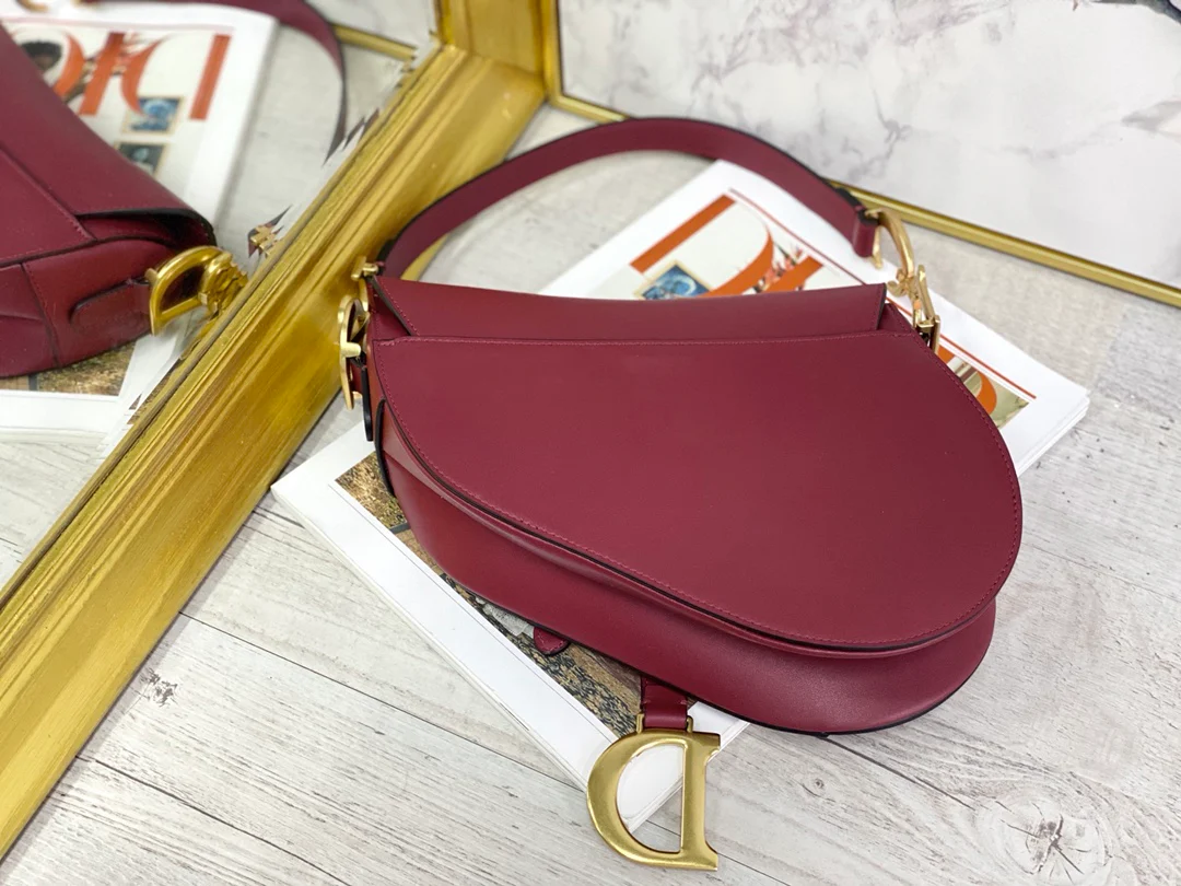 Сумка Dior Saddle Bag - Плетёная - Большая, ярко-красная - 25 см