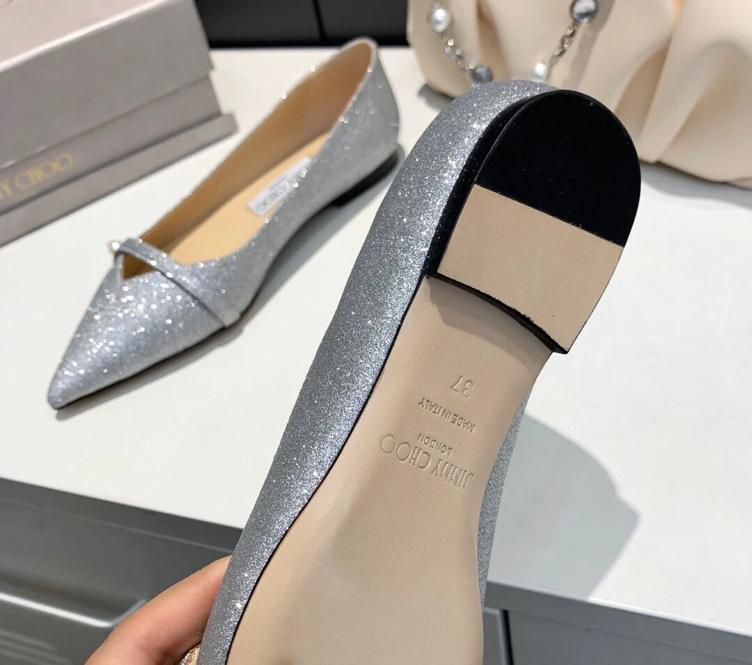 Балетки Jimmy Pearl с пряжкой и острым носком - 3