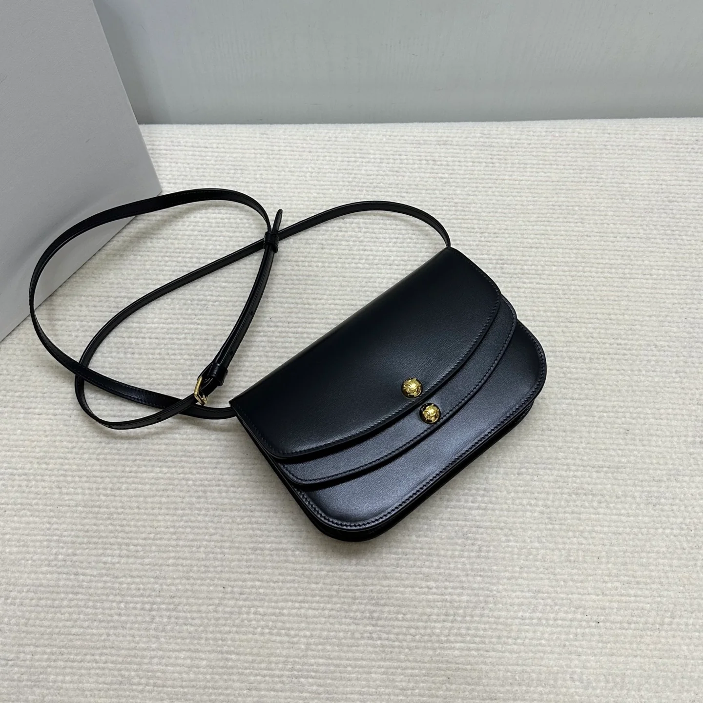 Сумка Celine Duo через плечо - черная