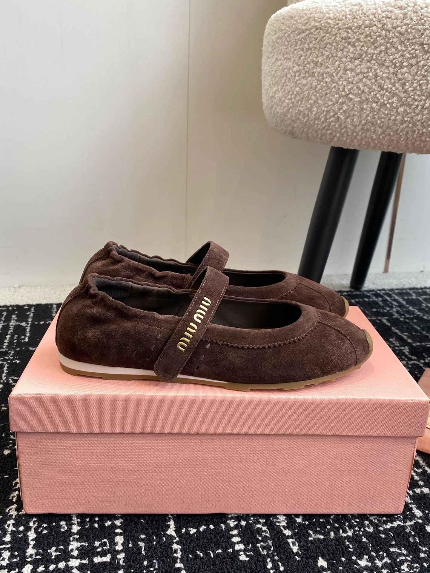 Балетки Miu Miu 2024 - Кофейный цвет