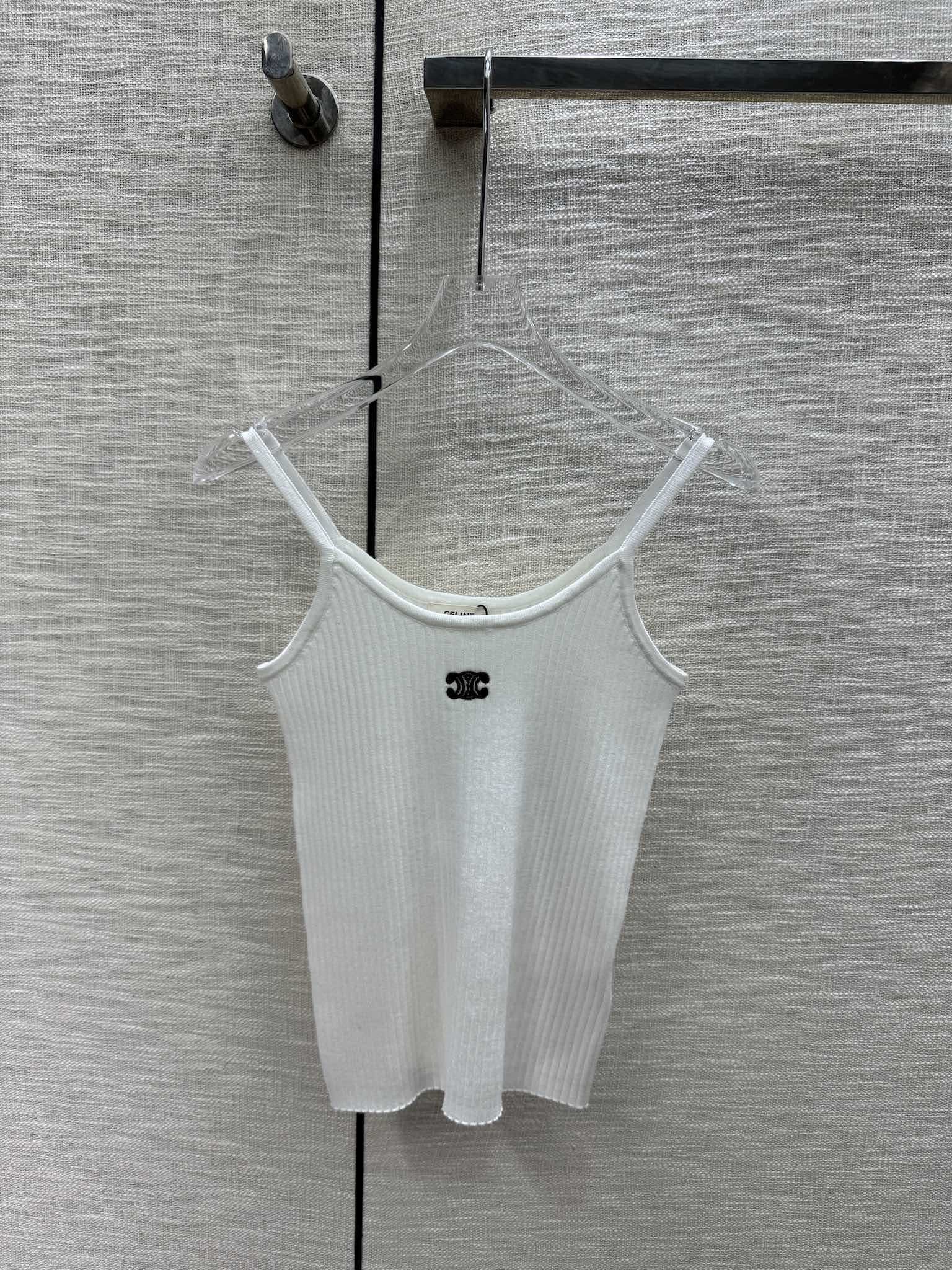 Вязаный жилет Celine-2403, белый