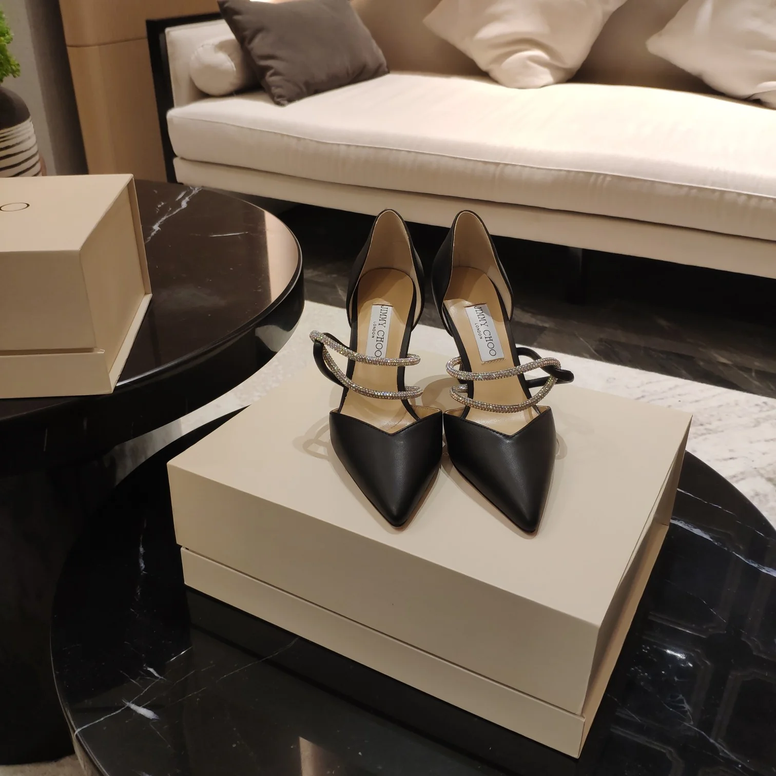 Джимми - Потрясающее колье со стразами - Туфли на высоком каблуке