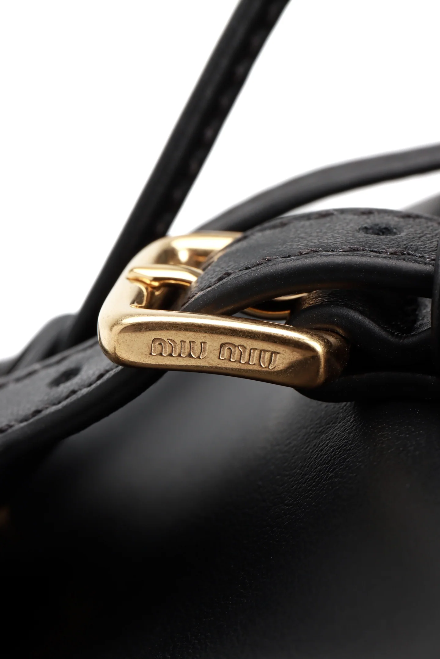 Рюкзак Miu Miu из канваса и кожи - Маленький - Черный