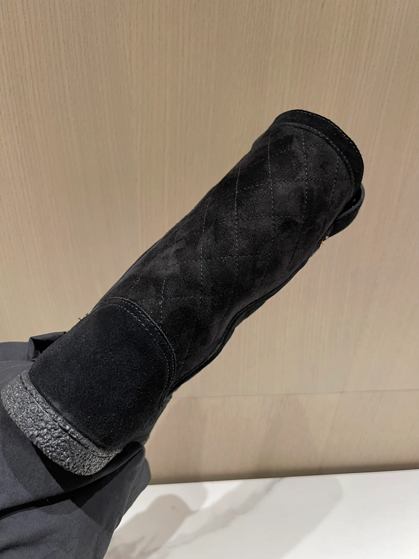 Chanel - Шерстяные зимние сапоги