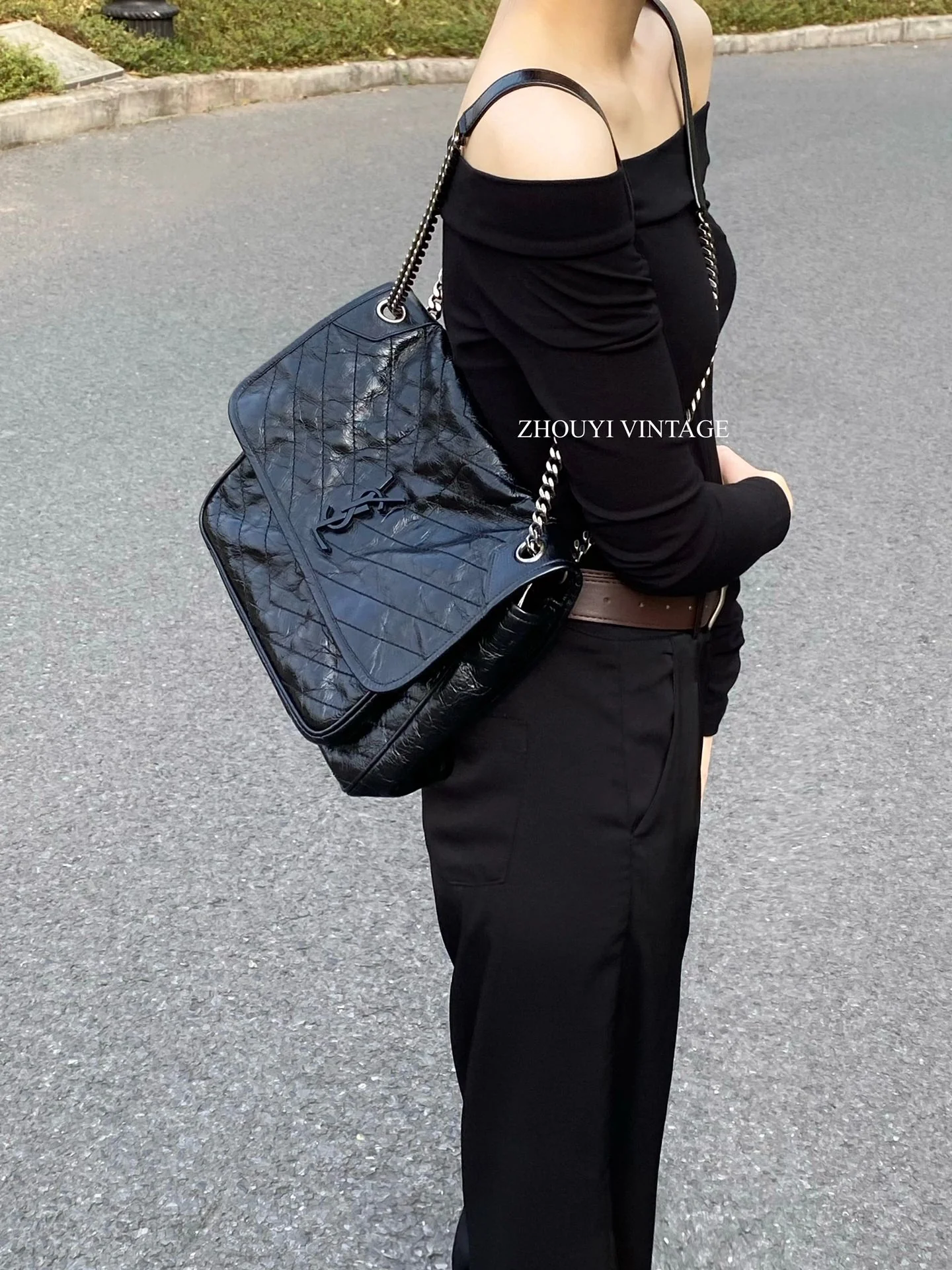 YSL Niki Baby 32 см, узор 