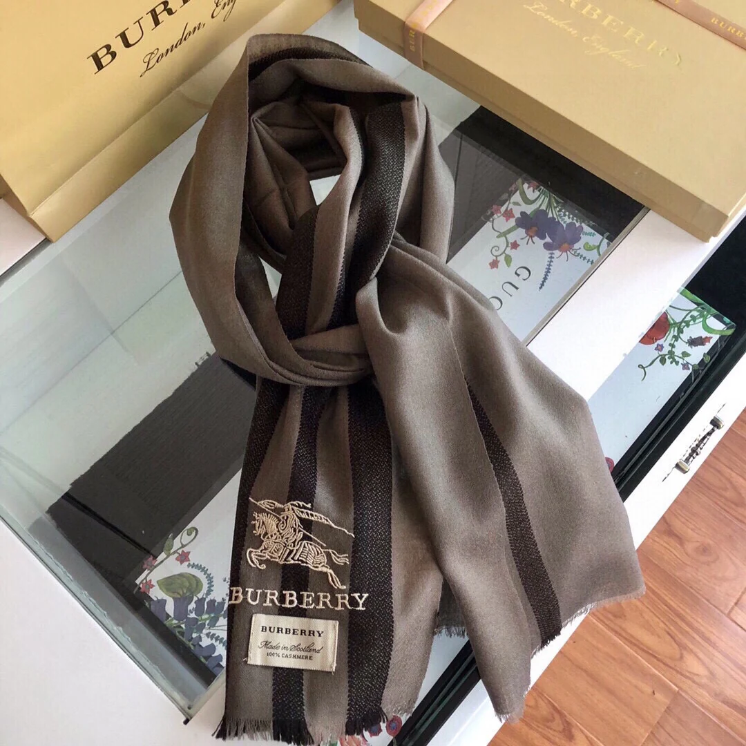 Кашемировый шарф Burberry - 45 см - 180 см - 1