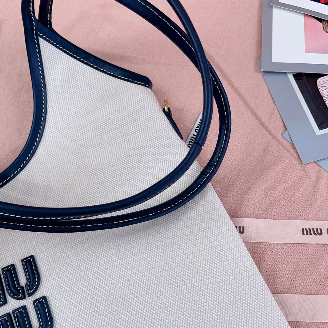 Сумка-хобо Miu Miu-5bg231-ivy из канваса