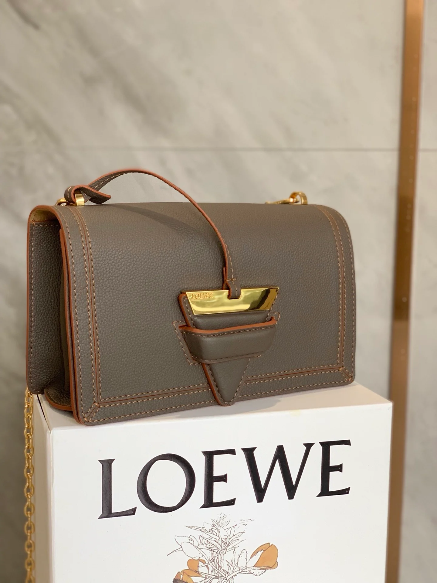 Треугольная сумка Loewe - Мягкая зернистая кожа - Телячья кожа - 2 шт.