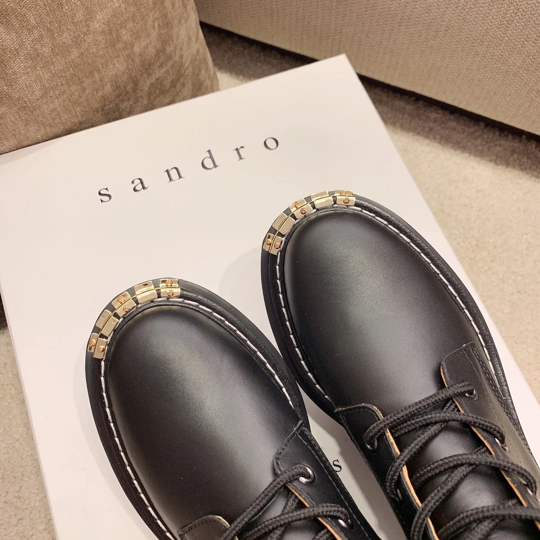 BV - Металлическая колодка - Ботинки на шнуровке до середины икры