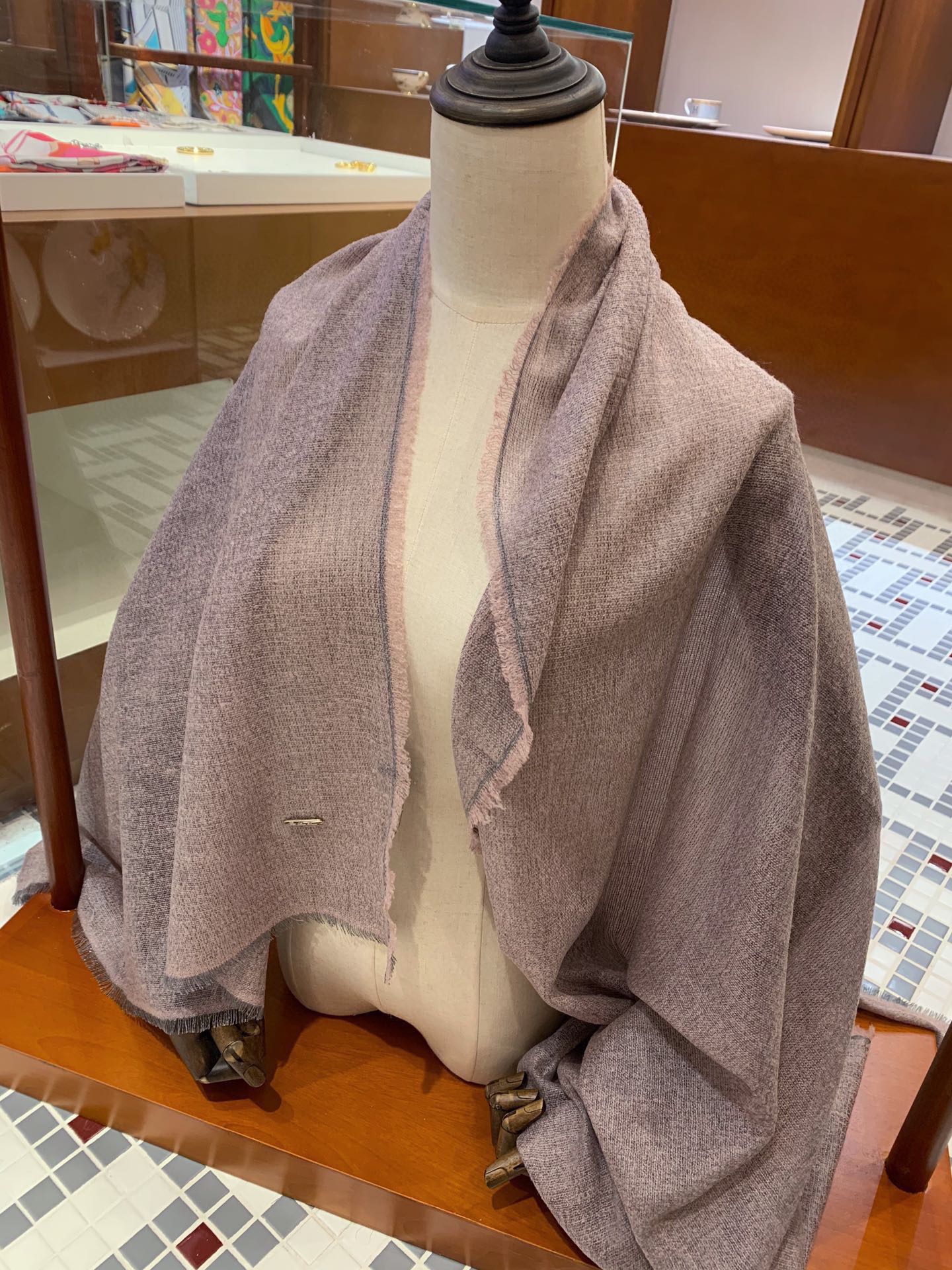 Loro Piana - Шарф из кашемировой пряжи - Фиолетовый