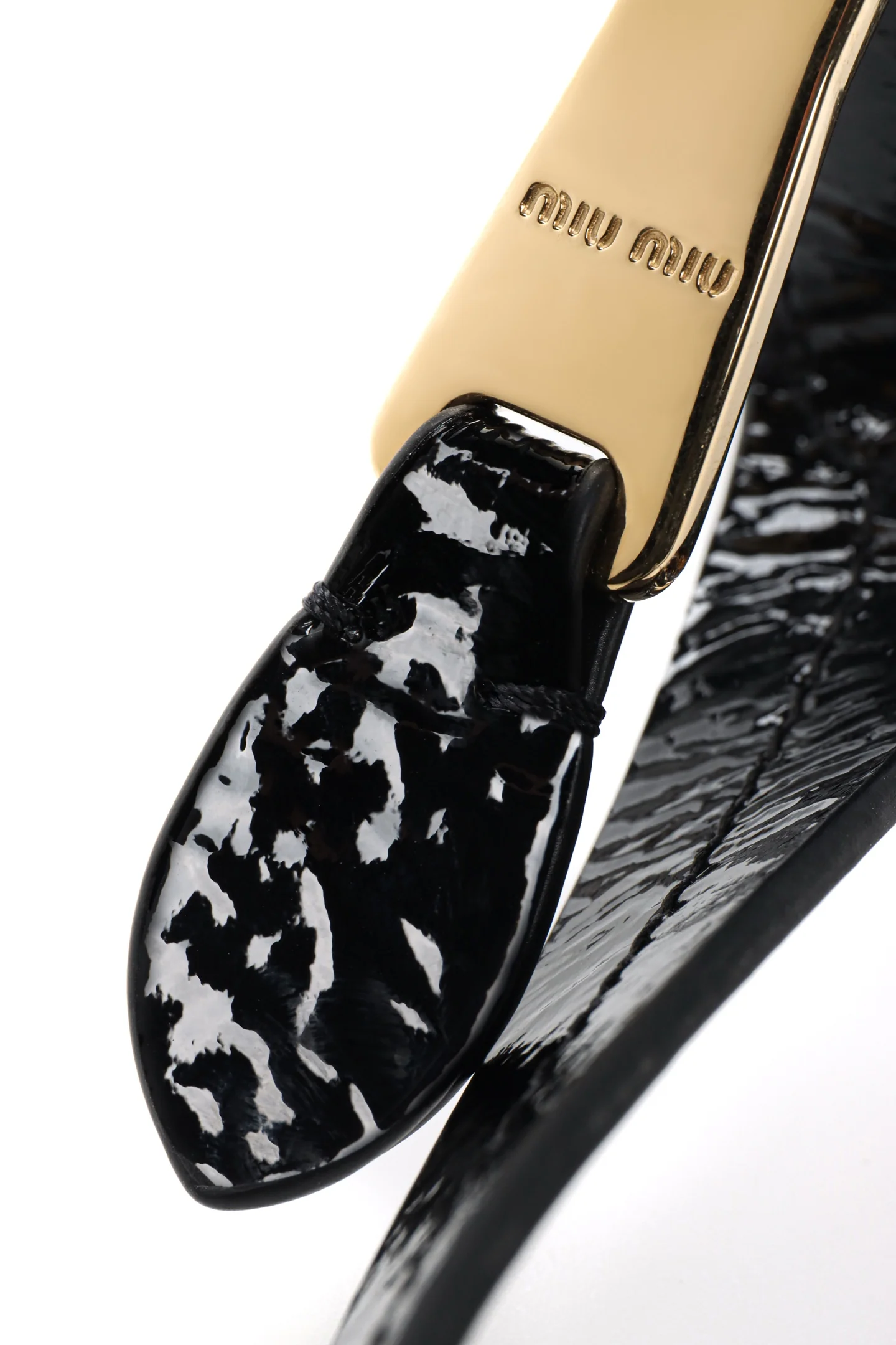 Косметичка/сумка для обеда из лакированной кожи Miu Miu