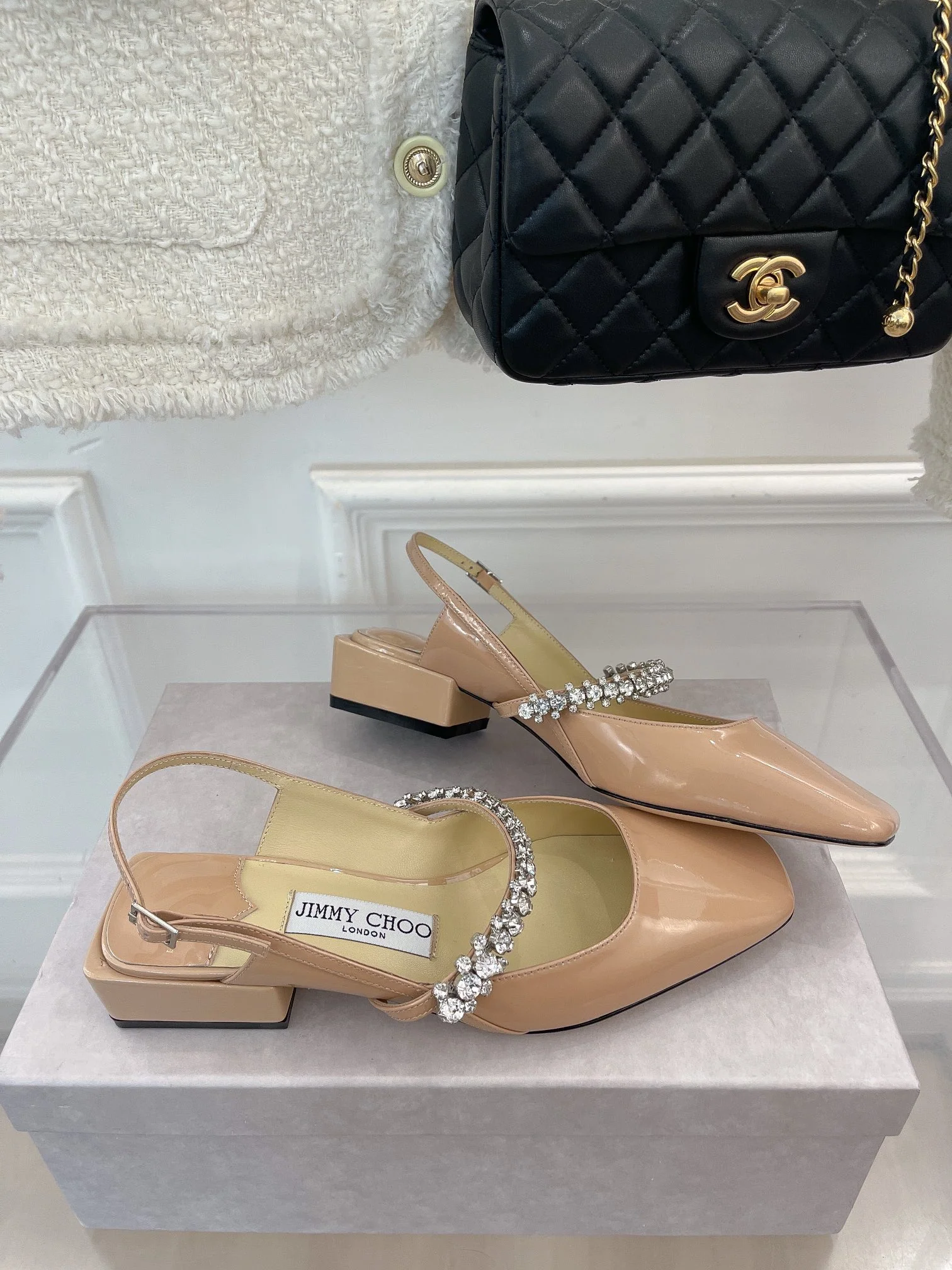 Сандалии Jimmy Pink с квадратным носком