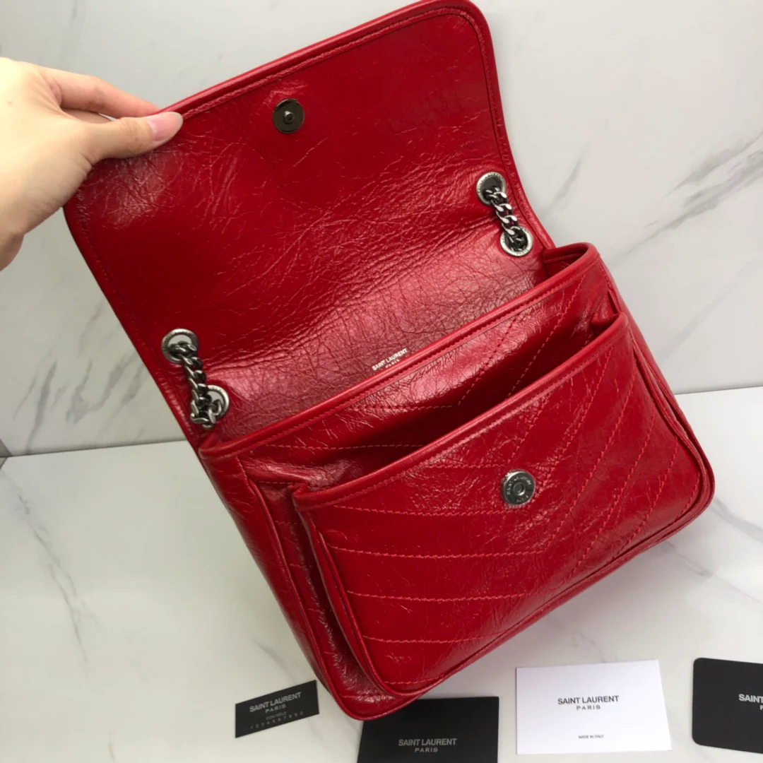 Сумка через плечо YSL-niki - красная