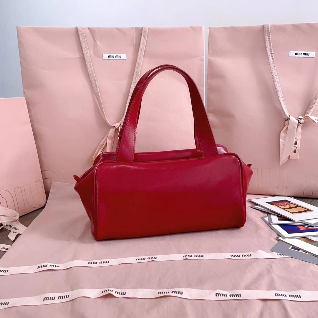 Сумка для боулинга Miu Miu-5bb182, красная.