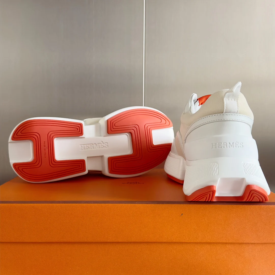 Новые повседневные кроссовки Hermes Giga Series 2023, унисекс, розовые.