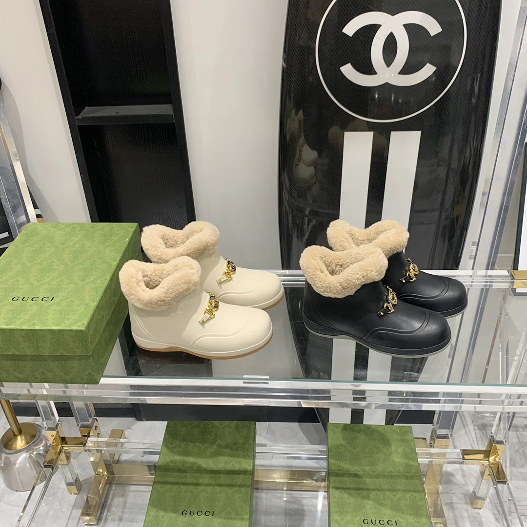 Gucci - Теплые шерстяные зимние сапоги