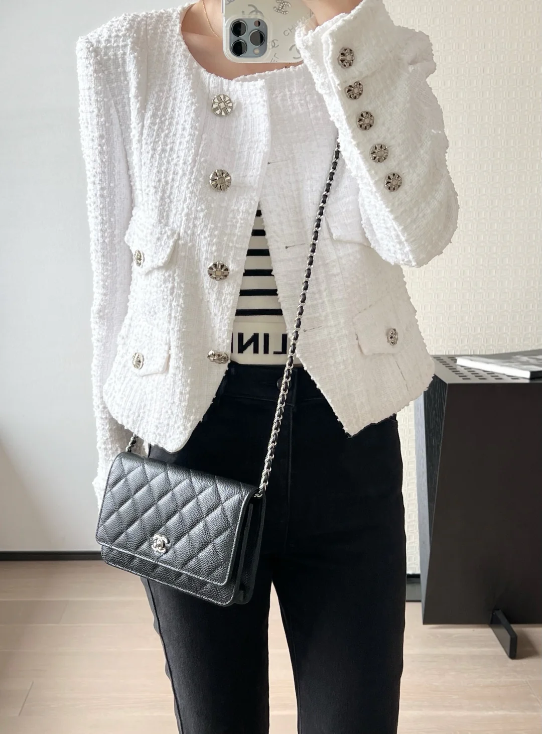 Chanel WOC Черное золото