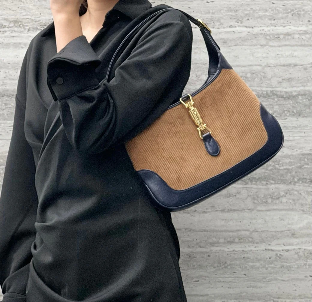 Gucci Jackie 1961 Полосатый бархат - 3