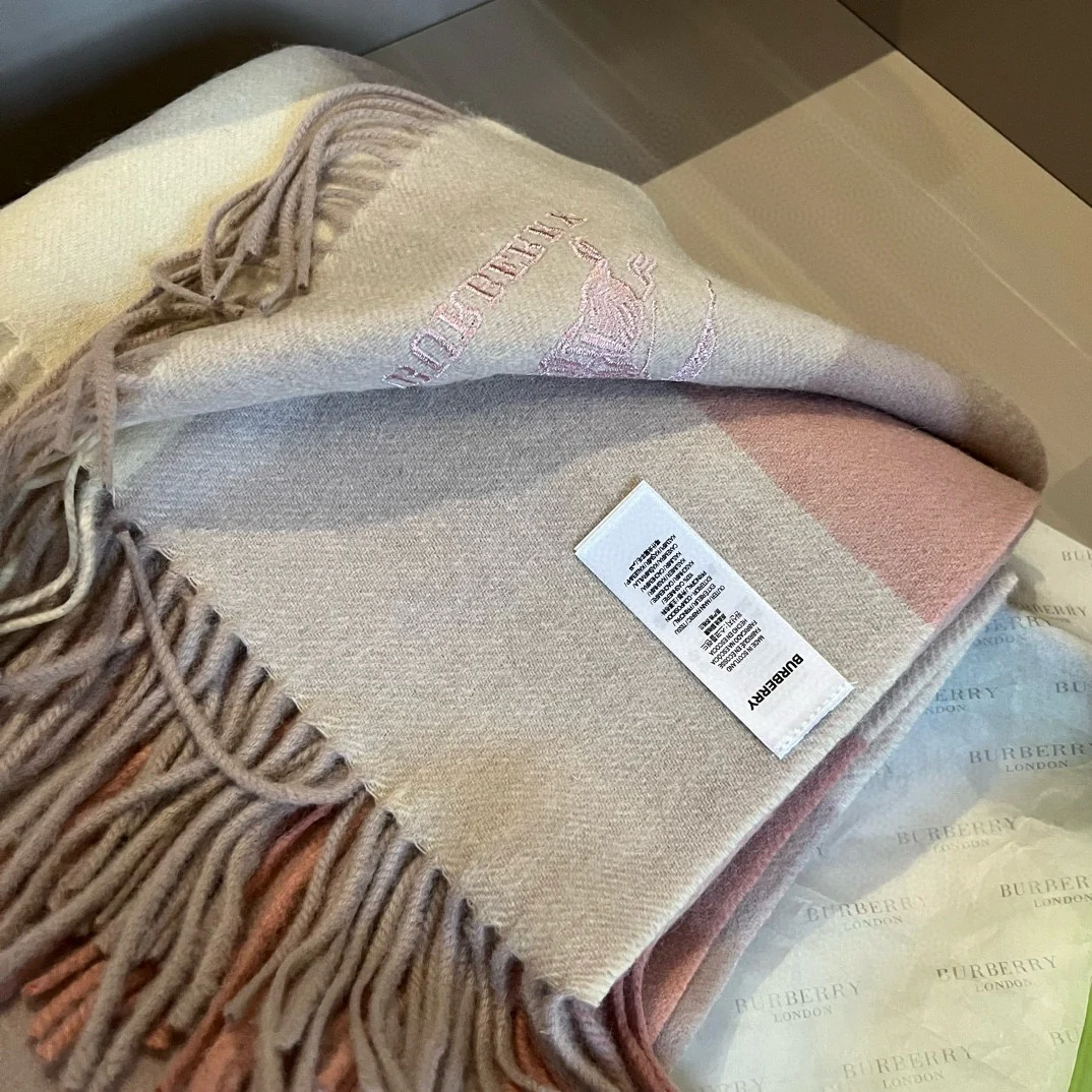Кашемировый шарф Burberry 2024 Classic Check 180-60