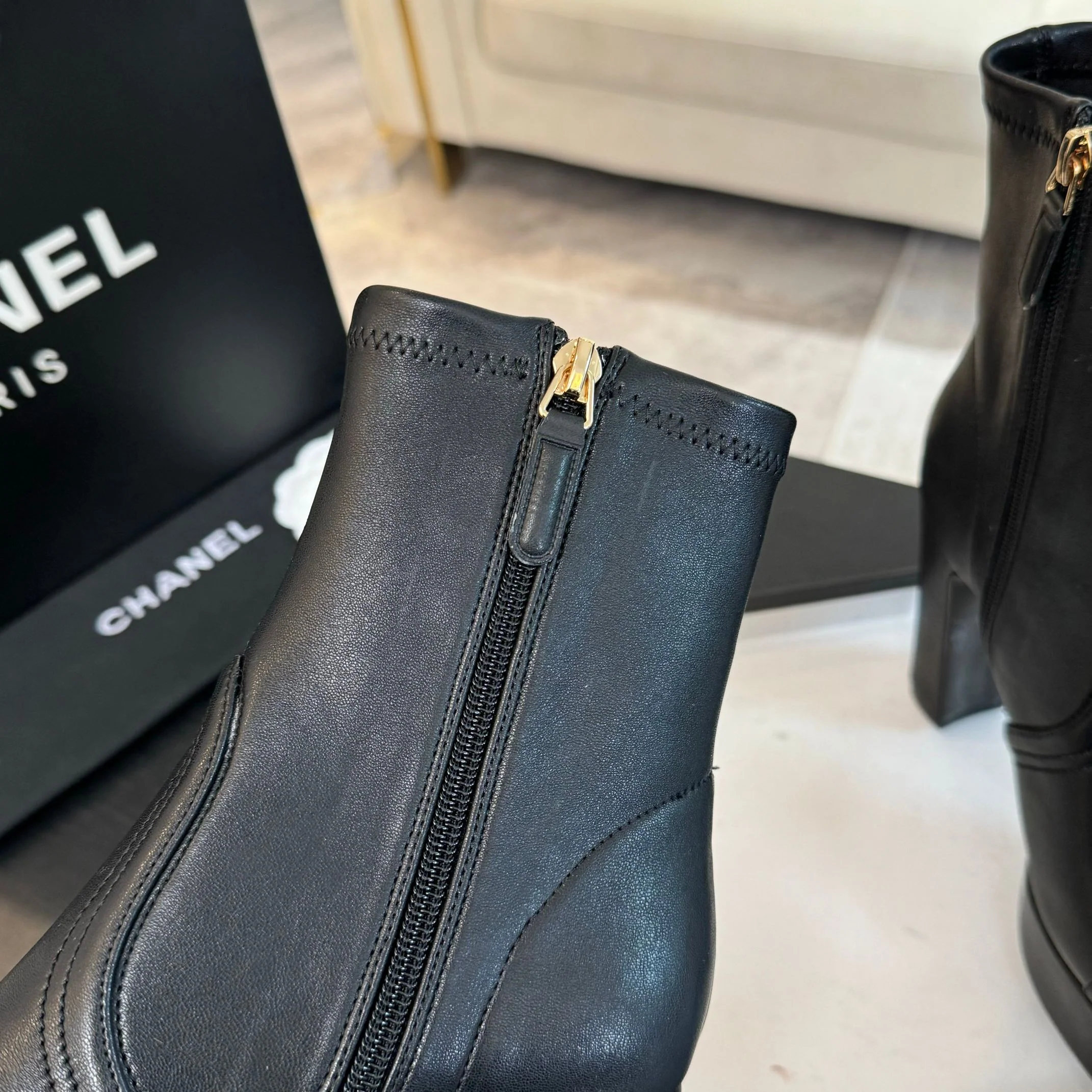 Ботинки Chanel Stretch 2024 - черные
