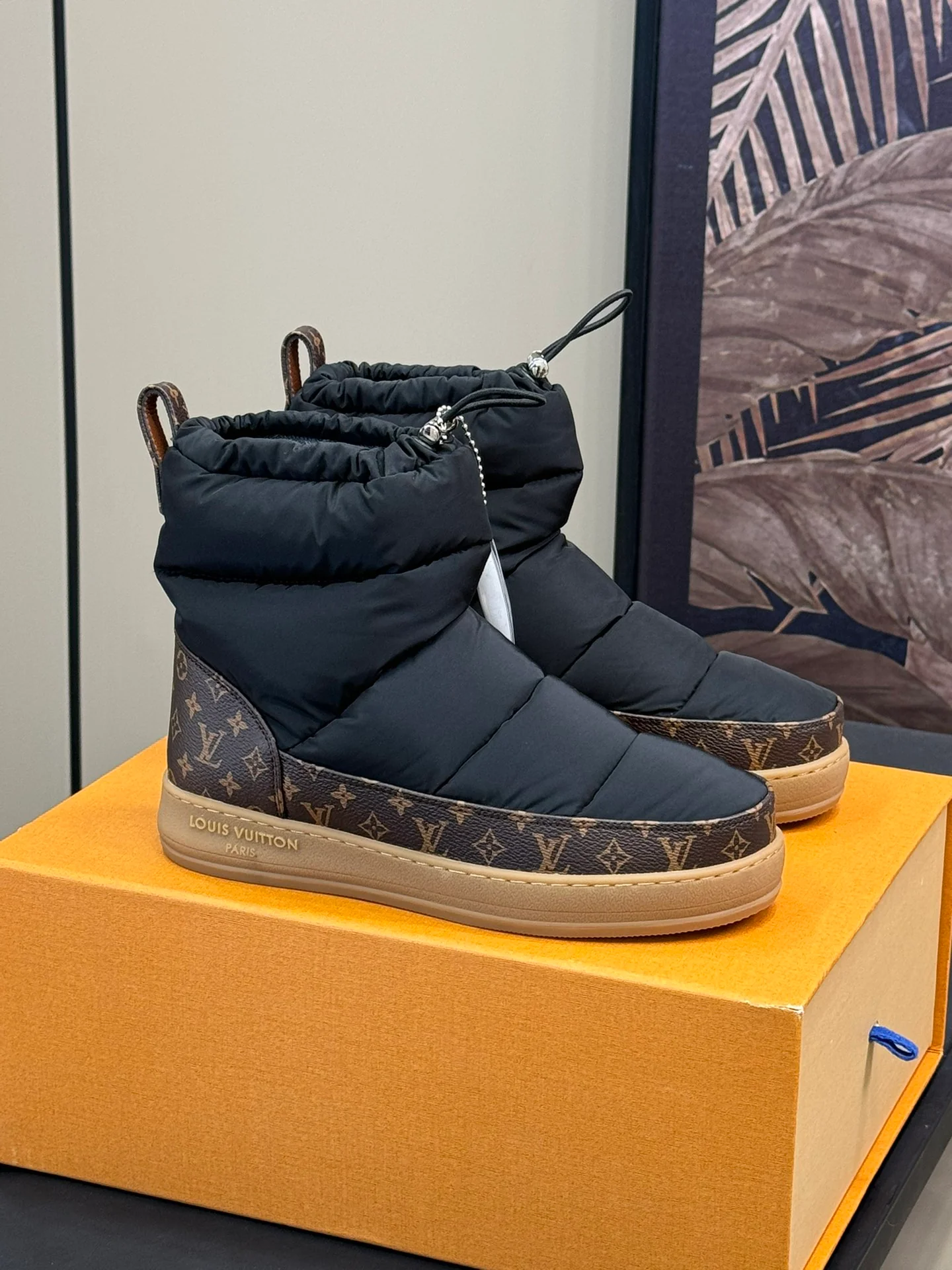 Снежные ботинки LV-2024 - черные