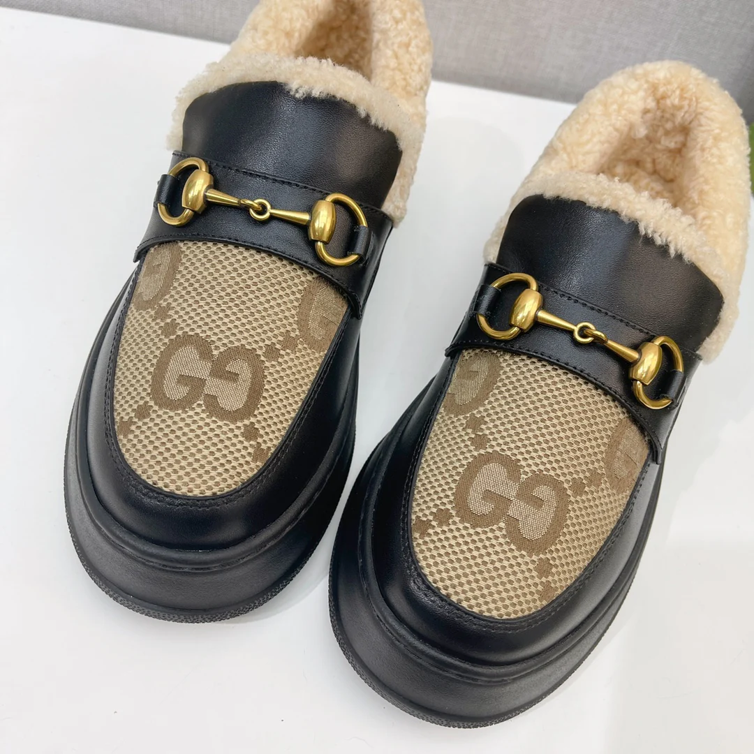 Gucci - Меховые зимние сапоги