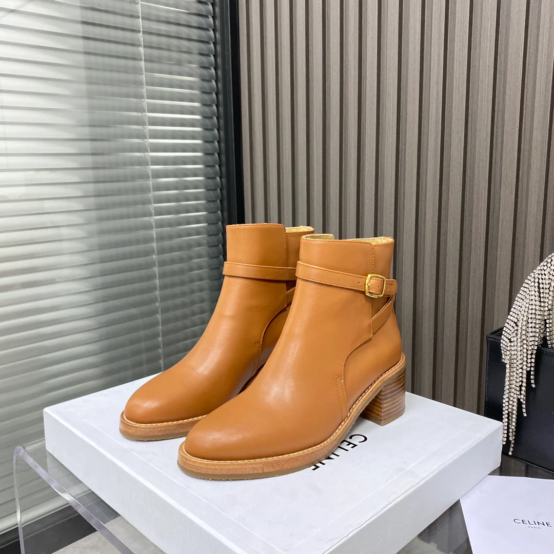 Celine - Ботильоны из натуральной кожи - Размеры 35-39-40 (изготовление на заказ)