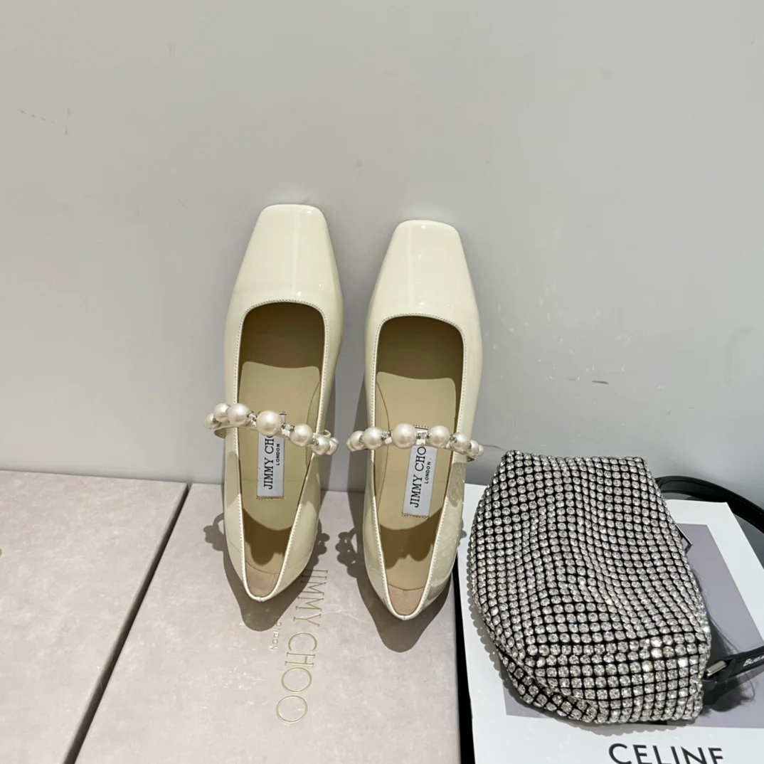 Балетки Jimmy Pearl с квадратным носком