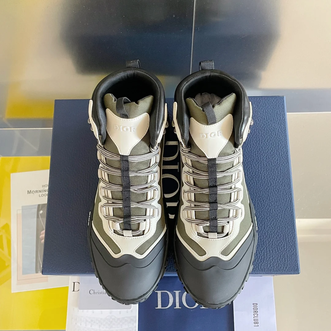 Кроссовки Dior Diorizon Series - Высокие кроссовки - Унисекс - Черно-зеленые