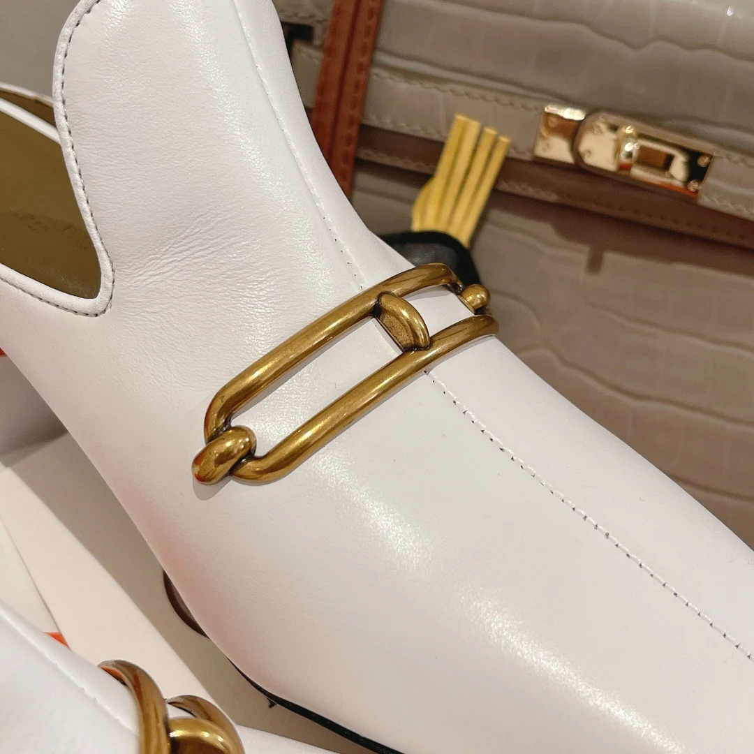 Hermes - Muller Low-Heeled Half Slip-On - 2