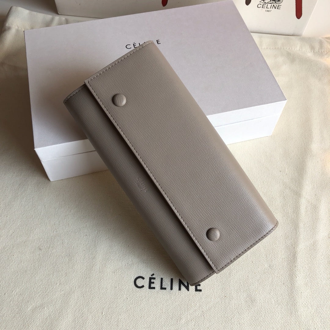 Кошелек-книжка Celine - темно-серый с узором 