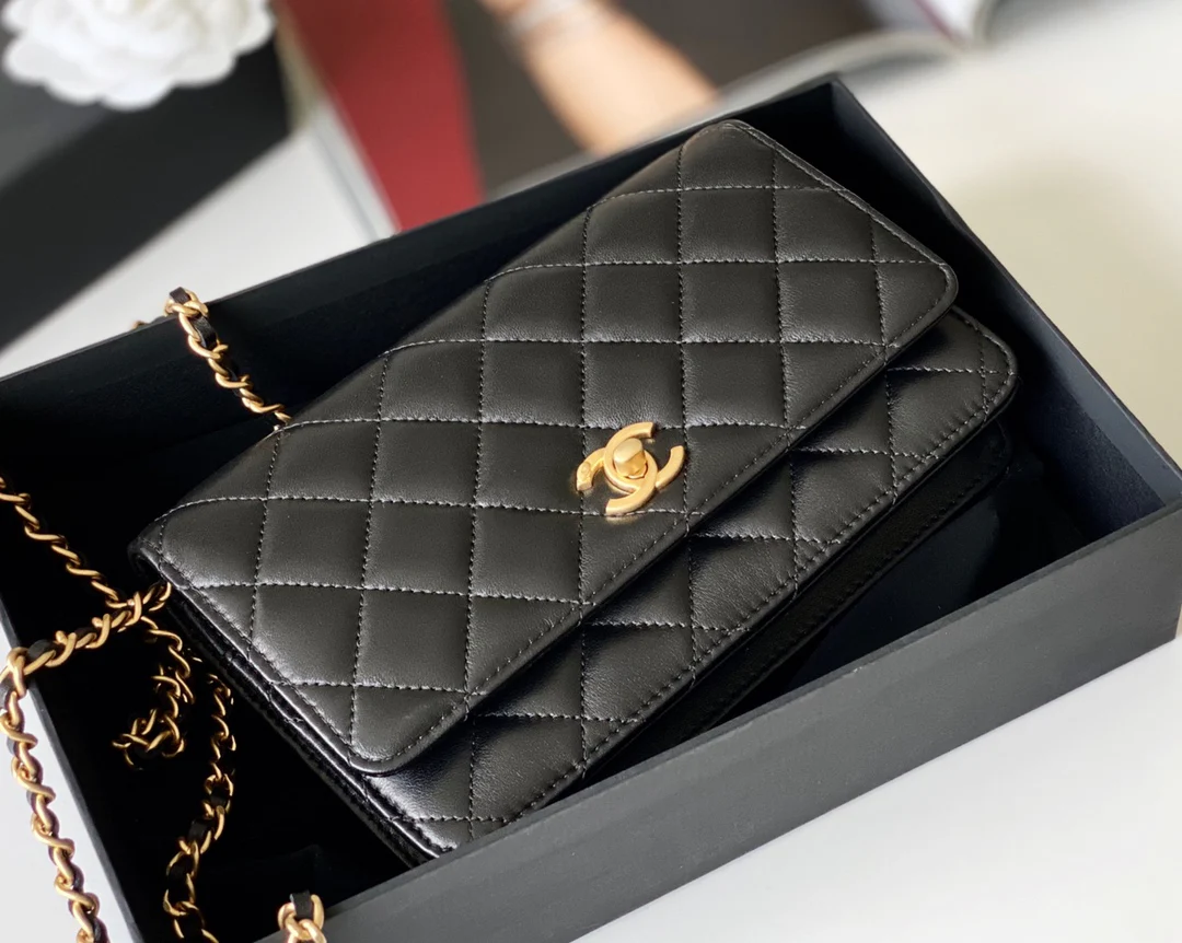 Chanel - Gold Ball WOC - Овечья кожа - 5