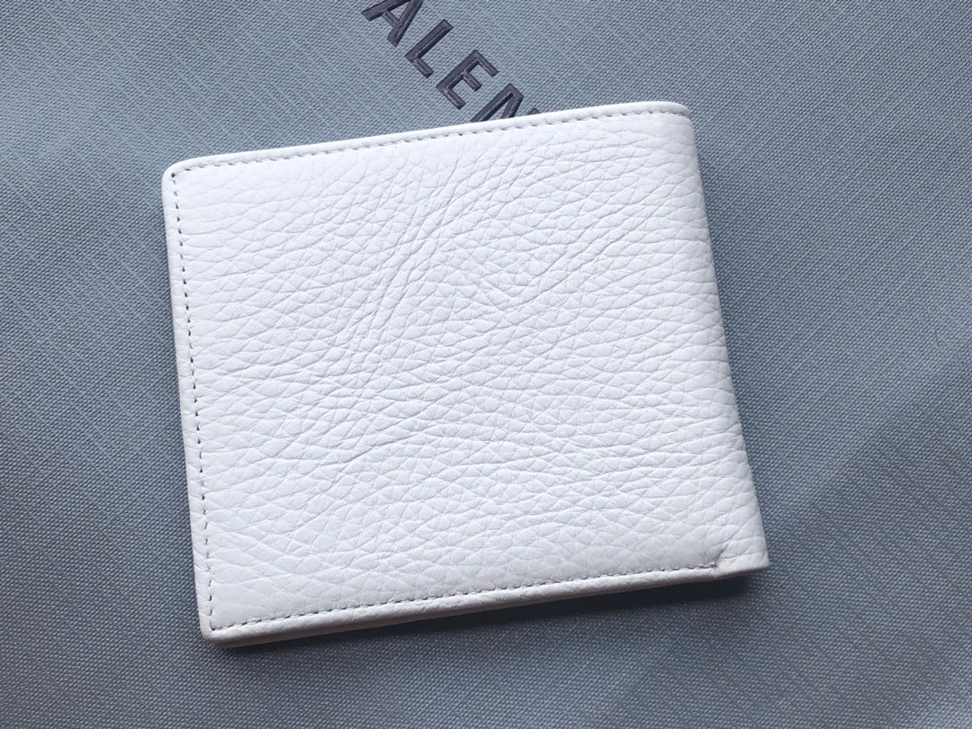 Balenciaga-牛皮两折短夹-可放照片