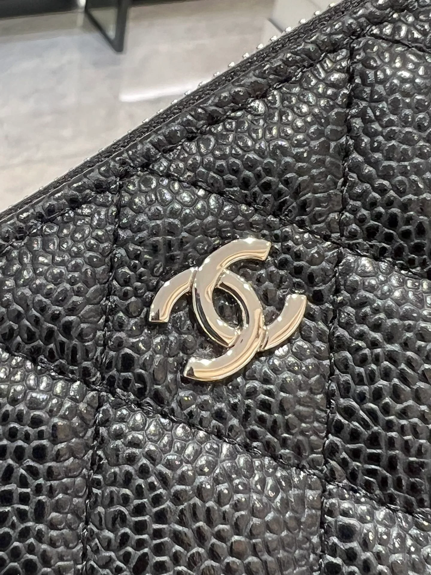 Классический кошелек для монет Chanel CF на молнии