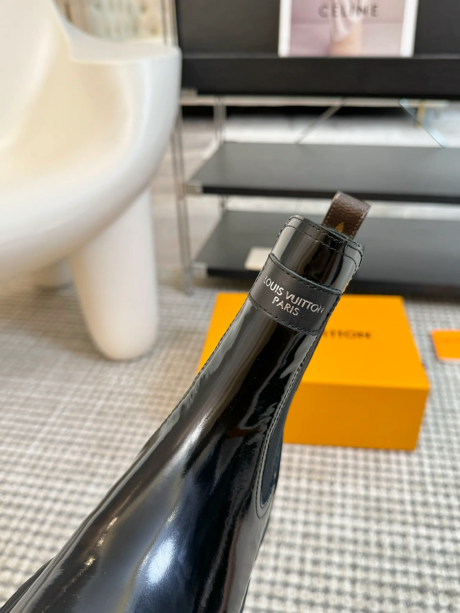 Ботильоны на платформе LV-2024 - черные