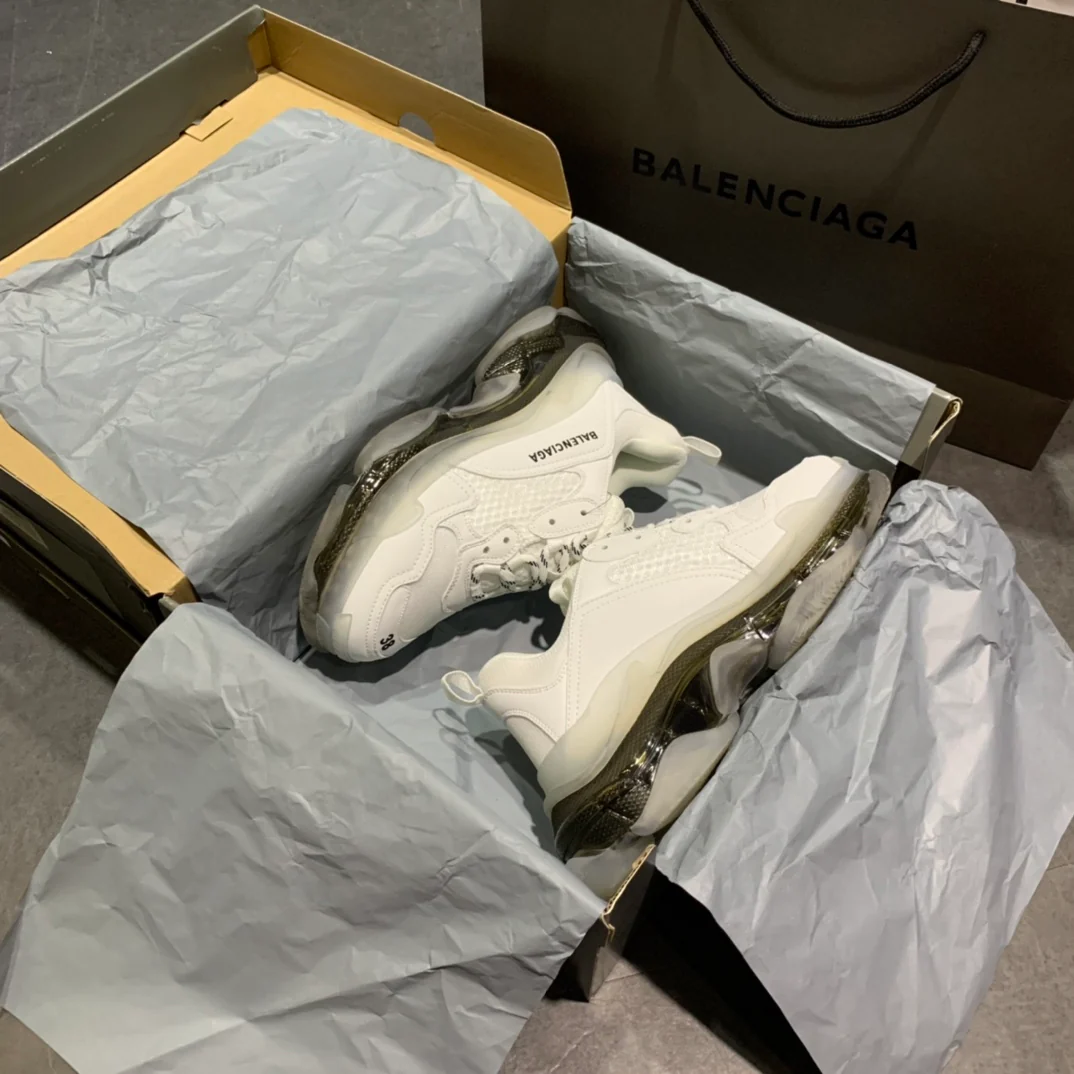 Li Shi - Dad Shoes - Air Cushion Sole - White