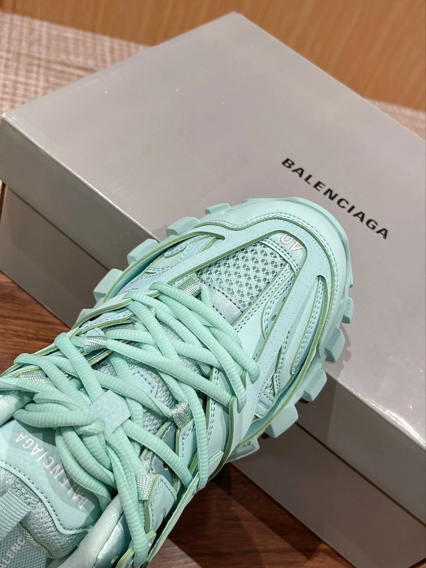 Кроссовки Balenciaga Track 3-0 (3-го поколения) Chunk - унисекс - зеленые