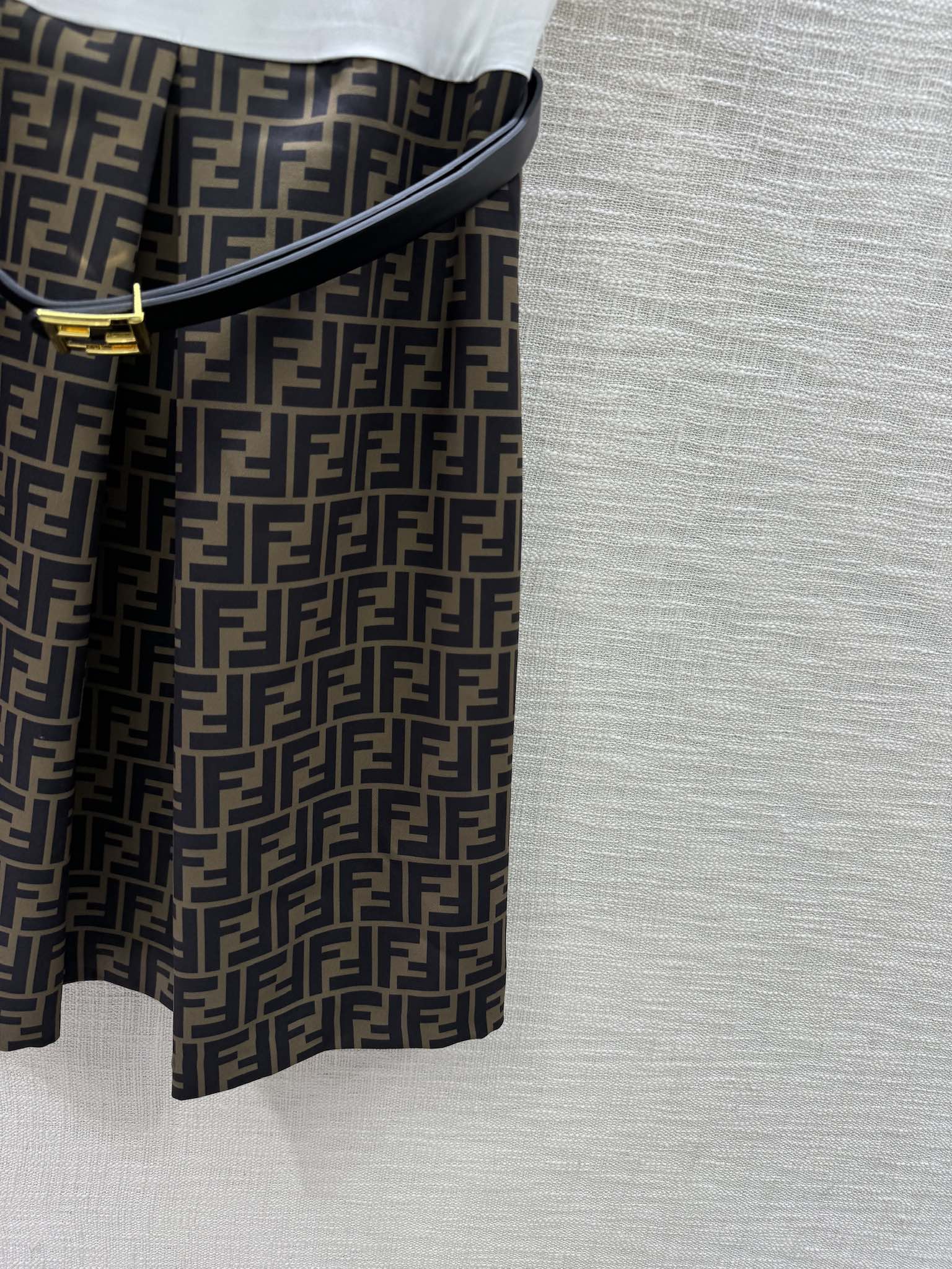 Платье-рубашка Fendi-2403 с двойной F-панелью