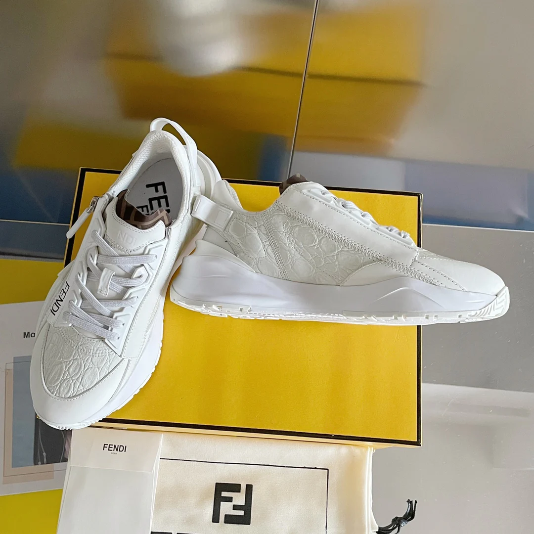 Fendi - Повседневные кроссовки - Белые - 1