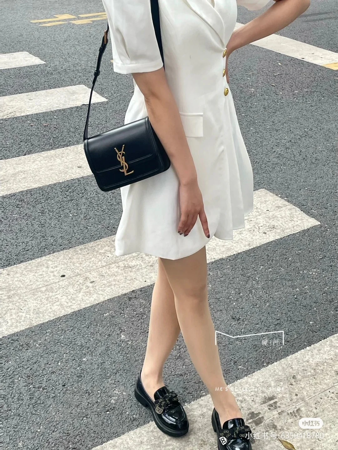 Сумка YSL Box Saint Laurent Tofu Bag, маленькая, черная - на фото.