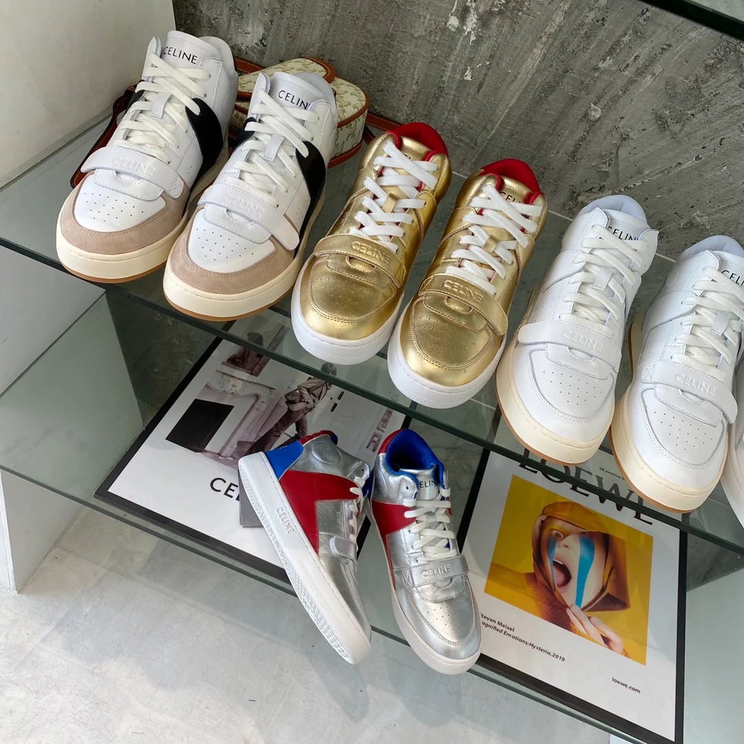 Спортивные повседневные высокие кроссовки Celine — модель унисекс — изображение из коллекции