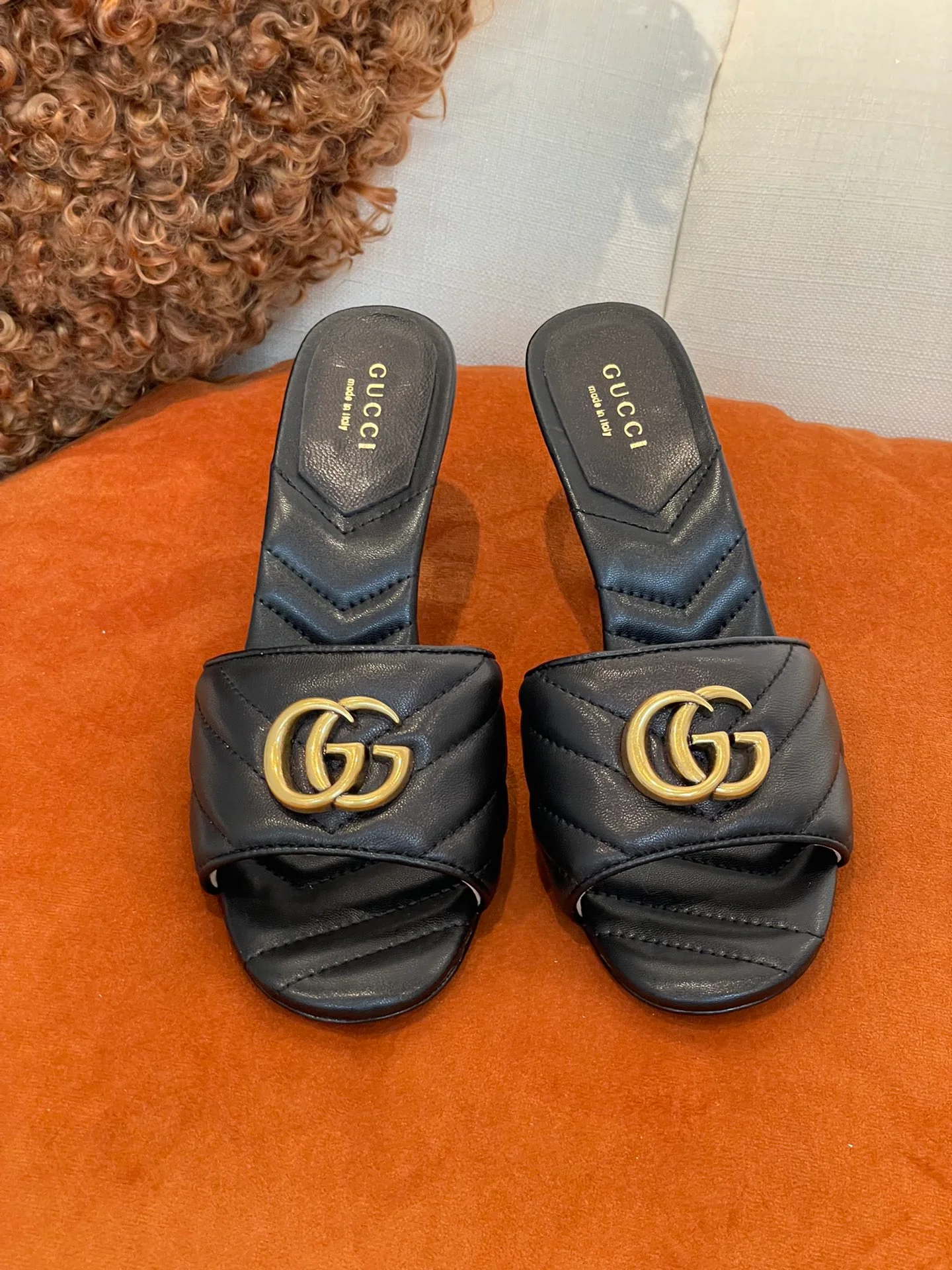 Gucci - Черные туфли на высоком каблуке