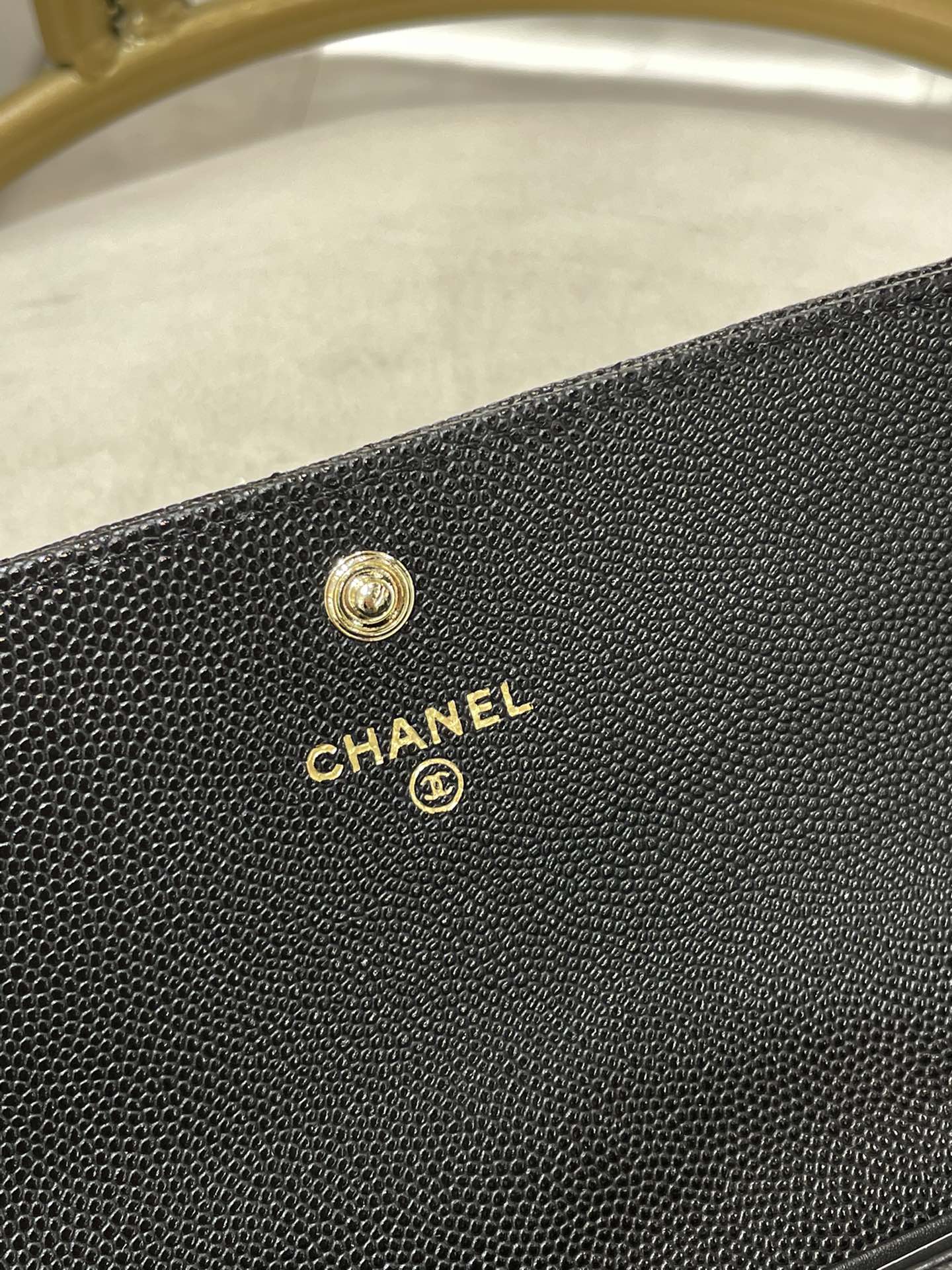 Chanel-双拼宝石双C 翻盖长夹