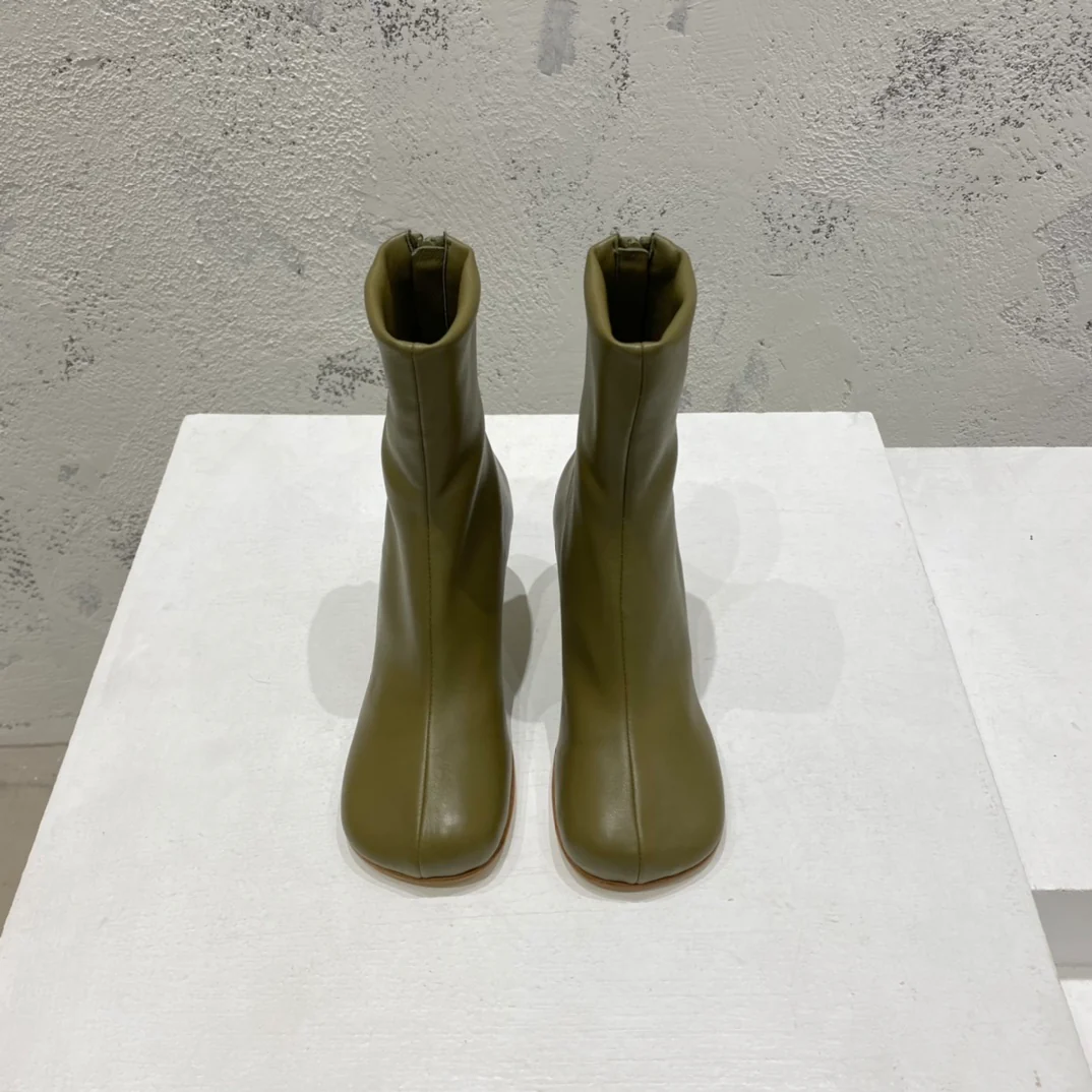 BV-22ss - Сапоги на высоком каблуке в британском стиле - Полностью кожаные - Размеры 35-39-40-42 (Возможен индивидуальный пошив) - 1