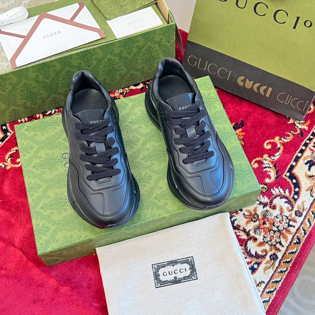 Gucci - Классическая черно-белая коллекция - Массивные туфли - Унисекс - Черный