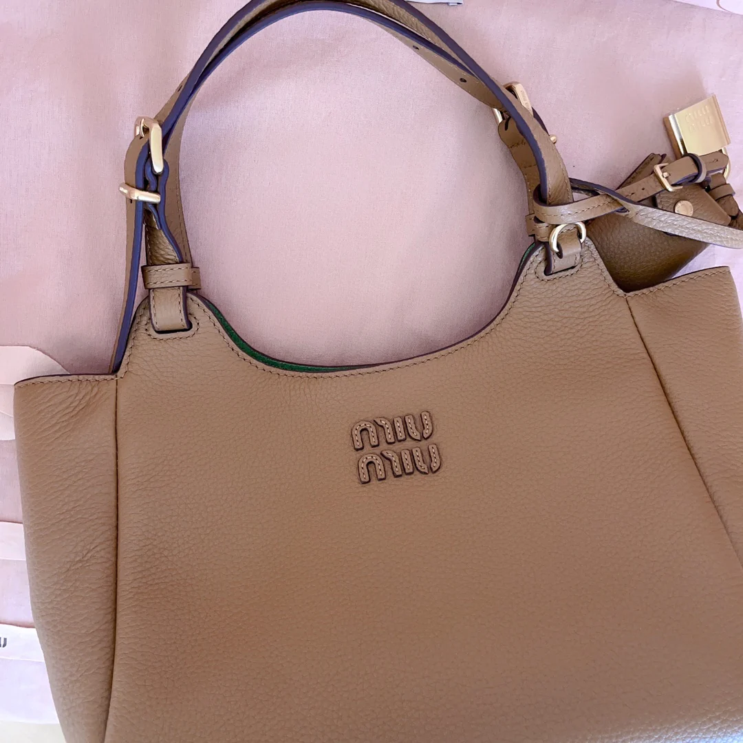 Сумка-тоут Miu Miu 5ba304 - коричневая